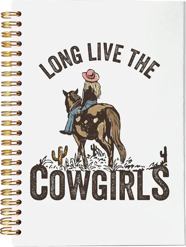 Cuaderno occidental, regalos de vaquera, cuaderno de larga vida a las vaqueras, regalos occidentales para mujeres, cosas de vaquera occidental,