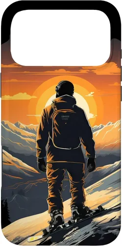 Miniatura 22 de Snowboarding Snowboard Snowboarder Mountain Sunset Case for iPhone 17