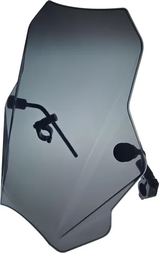 Miniatura 8 de FATECIM Parabrisas de motocicleta ahumado de 15.5", parabrisas deflector de viento universal para motocicleta para Harley Davidson Honda Kawasaki
