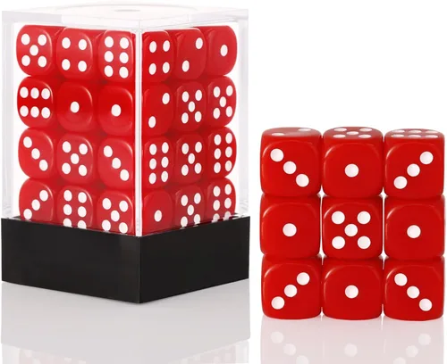 Miniatura 31 de 36 Piezas 12mm Juego de Dados Mini de 6 Caras, Juego de Dados D6 de Colores Translúcidos, Juego de Dados Estándar de 6 Caras para Juegos de Mesa