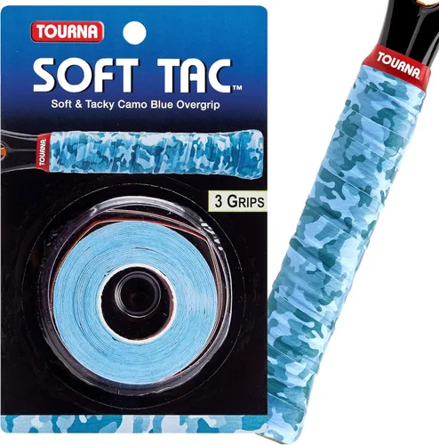 Miniatura 3 de Tourna Soft Tac Neon Tacky Overgrip Camuflado azul