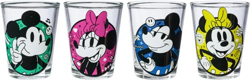 Miniatura 14 de Silver Buffalo Care Bears on Clouds con Funshine, Tenderheart, Cheer and Grumpy Bear - Juego de 4 mini vasos de 1.5 onzas Osos de cuidado