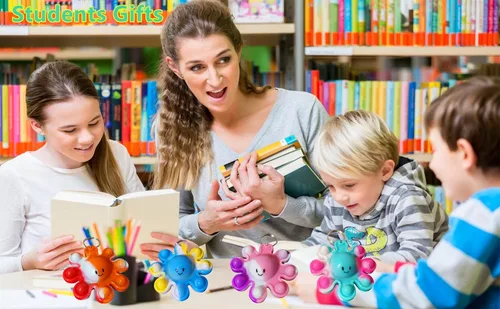 Miniatura 6 de Paquete de 24 juguetes divertidos de pulpo, pequeño regalo de verano, único, miniobjeto surtido, juguetes para niños, estudiantes, regalos
