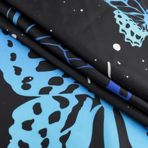 Miniatura 7 de HVEST Tapiz de mariposa para decoración de habitación, mariposas azules de fantasía en cielo estrellado, tapiz para colgar en la pared, tapiz negro