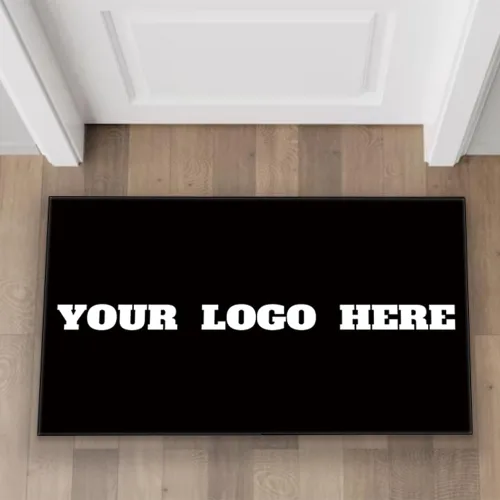 Alfombras personalizadas para dormitorio, estéticas personalizadas con logotipo y foto, tapete para puerta, antideslizante, lavable, alfombra
