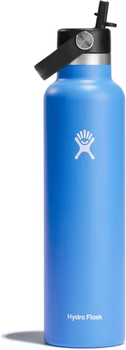 Miniatura 16 de Hydro Flask Botella de agua – Acero inoxidable aislado – Tapa flexible con pajita de boca estándar, antiderrames, a prueba de fugas y recargable