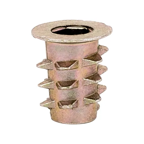 Miniatura 13 de E-Z LOK Inserto roscado para madera blanda, insertos de rosca hexagonal de zinc 1/4-20 roscas internas, 0.512 in de longitud, paquete de 100