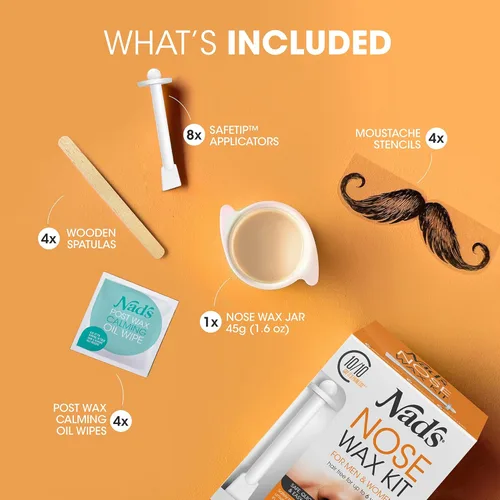 Miniatura 3 de Kit de cera nasal Nad's para hombres y mujeres - Kit de depilación para la depilación rápida y fácil del vello nasal, 1 unidad