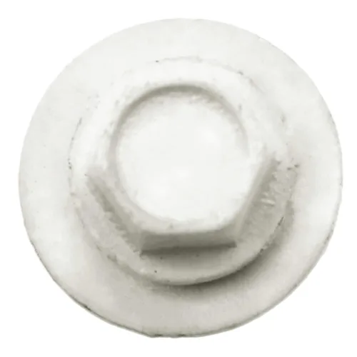 Miniatura 4 de 10 tornillos para techos de metal gris ABC de 2-1/2 pulgadas, cabezal de arandela hexagonal, arranque automático/roscado, arandela EPDM. 1 bolsa