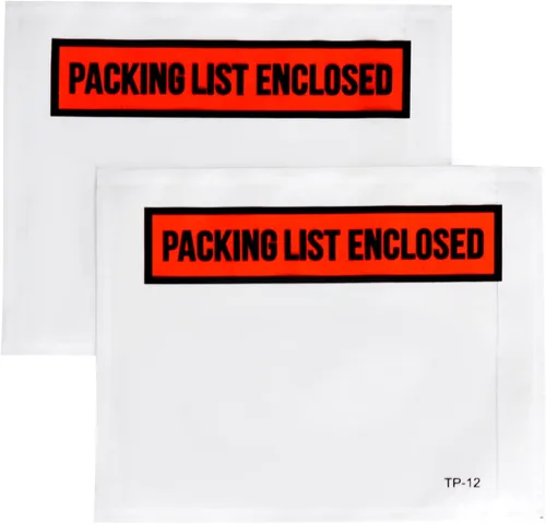 1000 sobres transparentes autoadhesivos transparentes de 4.5 x 5.5 pulgadas para lista de embalaje, bolsa de envío/correo para facturas de embalaje