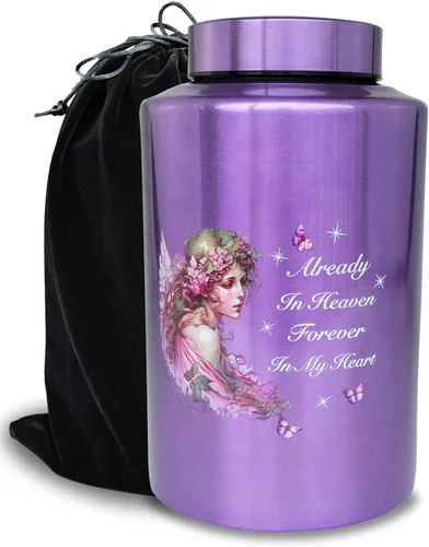Miniatura 20 de Urnas de cremación pequeñas de hasta 60 libras para parte de cenizas adultas masculinas y femeninas, mini urna decorativa conmemorativa de recuerdo