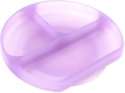 Miniatura 41 de Bumkins Plato de succión para niños pequeños y bebés, cubierta de plato con agarre dividido para bebés y niños, destete guiado por el bebé