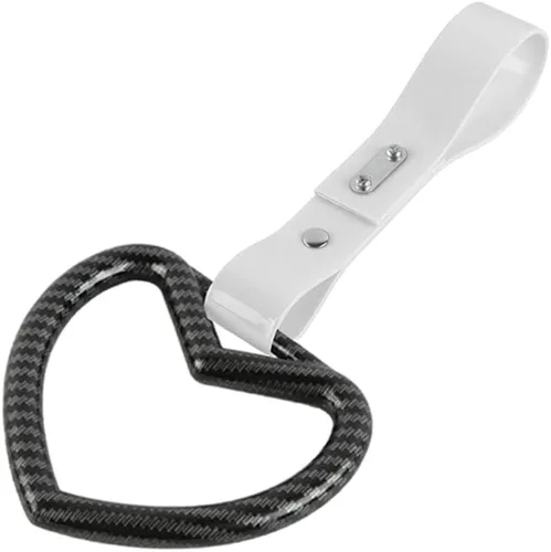 Miniatura 10 de Q1-TECH, JDM Tsurikawa - Anillo japonés para metro, tren, autobús, mango de coche, lindo mango en forma de corazón, correa de mano, anillos