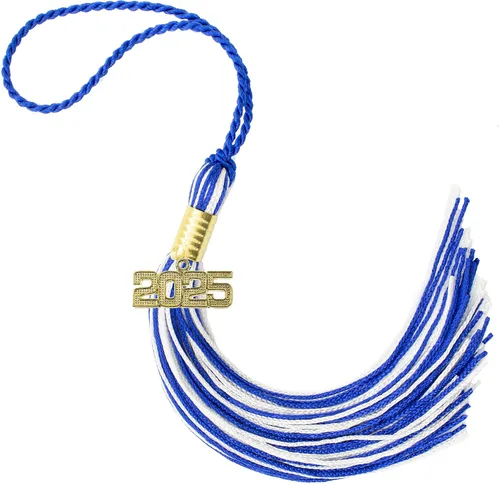 Miniatura 146 de Borla de graduación Aqua 2022, todos los colores escolares disponibles, fabricada en Estados Unidos