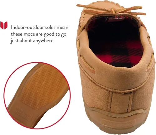 Miniatura 4 de Minnetonka Mocasín con forro polar para hombre