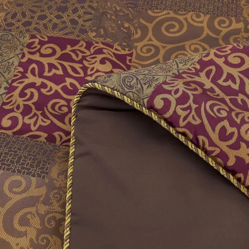 Miniatura 7 de Chezmoi Collection Amelia - Juego de edredón jacquard floral de 9 piezas, tamaño Queen, multicolor