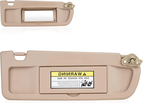 Miniatura 8 de Visera solar del lado del conductor izquierdo para Honda Civic 2006 2007 2008 2009 2010 2011 EX LX Sedan SI Coupé, repuesto 83280-SNA-A01ZA, gris