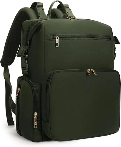 Miniatura 14 de CEI-CEI Bolsa de pañales de neopreno, mochila grande de maternidad para recién nacidos, mochila de viaje impermeable para mamá papá con bolsillos