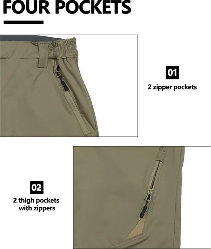 Miniatura 6 de Little Donkey Andy Womens Hiking Golf Outdoor Athletic Softshell Pants Quick Dry Lightweight