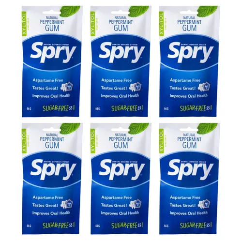 Miniatura 42 de Spry On The Go Fresh Chicle Natural de Xilitol Sistema de Defensa Dental - Sin Aspartamo, Sin Azúcar, Sin OMG (Menta, 55 Unidades - Paquete de 1)
