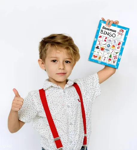 Miniatura 5 de Joy Bang Juego de Bingo de Navidad para Niños y Adultos - Juego de Bingo de Muñeco de Nieve Juegos de Actividades de Manualidades Navideñas