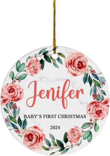 Miniatura 17 de FLOCHIL Adorno personalizado para la primera Navidad del bebé 2023, adorno de la primera Navidad de los bebés 2023, regalo para niños, bebés