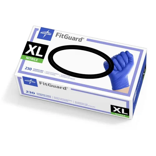 Miniatura 3 de Medline X-Large Guante de protección azul oscuro