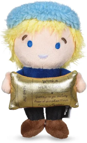 Miniatura 12 de WILLY WONKA Pets Wonka Bar - Juguete de cuerda dorada de peluche para boletos – Juguete multisensorial de lujo para mascotas, regalos de moda