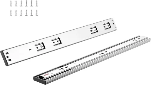 Miniatura 15 de VEVOR 6 pares de deslizadores de cajón de cierre suave de 20 pulgadas 14 16 18 20 22 24 pulgadas de montaje lateral resistentes, deslizadores