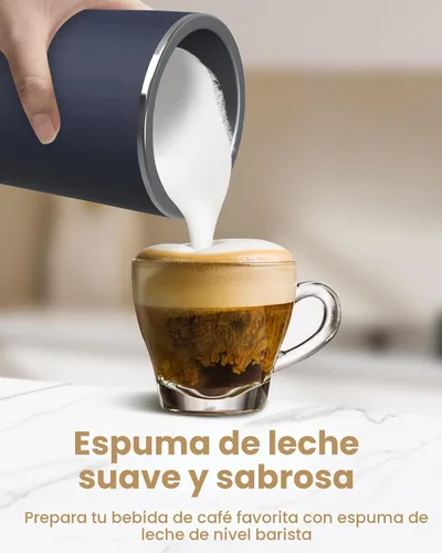Miniatura 2 de SIMPLETASTE Espumador de leche, espumador de leche eléctrico 4 en 1 y vaporizador, máquina automática de espuma fría y cálida y calentador de leche