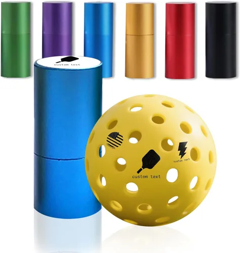 Miniatura 10 de Marcador de sello de pickleball personalizado - Sello de nombre personalizado para bolas de pickleball, sin ensuciar, tinta de larga duración