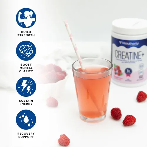 Miniatura 7 de Vitauthority Multi Collagen Burn Energy: Péptidos de proteína hidrolizados con ácido hialurónico y creatina monohidrato en polvo para mujeres