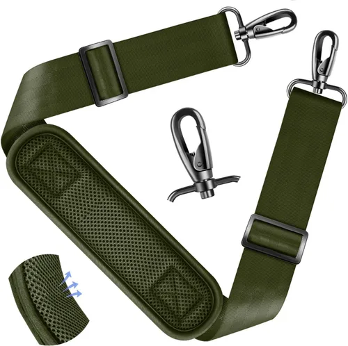 Miniatura 19 de ZINZ Correa de hombro universal de 59 pulgadas con almohadilla transpirable fija ultra gruesa, correa de hombro ajustable y resistente para bolsa