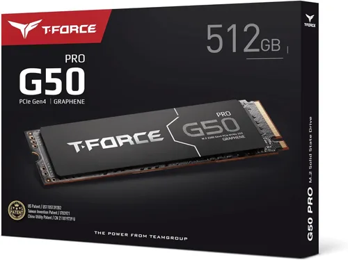Miniatura 7 de TEAMGROUP T-Force G50 512GB SLC Caching 3D TLC NAND NVMe InnoGrit PCIe Gen4x4 M.2 2280 SSD para juegos con disipador de calor de grafeno ultrafino