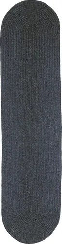 Miniatura 16 de BNM - Alfombra ovalada bohemia para interiores y exteriores con patrón trenzado sólido, perfecta para patio trasero, patio, oficina, sala de estar