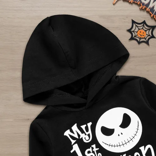 Miniatura 4 de Kewlent Conjunto de pantalones de pesadilla para bebé niño, ropa de calavera para niños pequeños