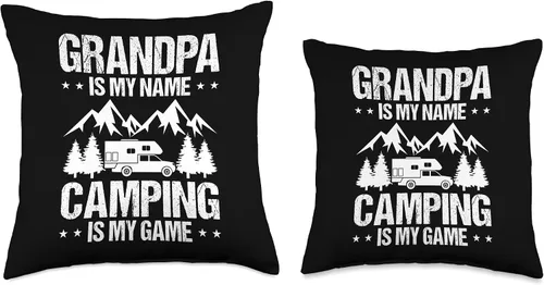 Miniatura 3 de Travel Clothing Camper Funny Camping Trailer is My Game - Almohada de 16 x 16 pulgadas, multicolor