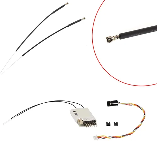 Miniatura 3 de SING F LTD 20 unidades de 2.4G 2400-2485 MHz receptor de antena receptora aeronave compatible con Frsky X4R X4RSB XM+S6R S8R F30 F3OP F40 F4OP, negro