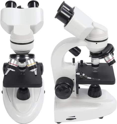Miniatura 8 de Microscopio binocular compuesto 40X-5000X Aumento Rotación de 360 ° Sistema de iluminación ajustable Microscopios profesionales para pruebas