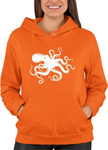 Miniatura 2 de Go All Out Sudadera con capucha Octopus Silhouette para hombre y mujer