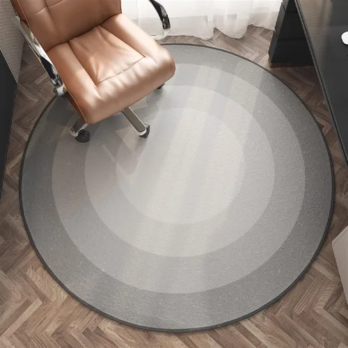 Miniatura 2 de Tapete redondo para silla de oficina para suelo de madera dura, computadora y juegos, tapete protector de suelo, tapete de protección de azulejos