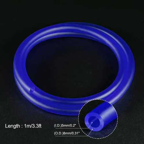 Miniatura 2 de MECCANIXITY Manguera de línea de combustible de gasolina de 3/16 pulgadas x 5/16 pulgadas 3.3 pies, azul para motosierras, cortacésped, sopladores