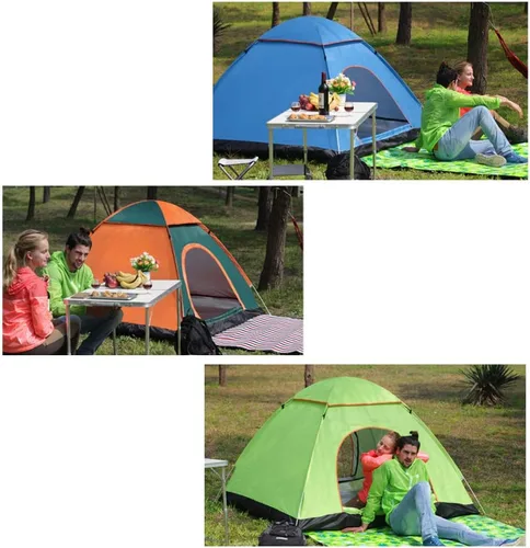 Miniatura 2 de Tienda de campaña ligera desplegable instantánea para 2 personas, fácil de instalar, tienda de campaña de viaje familiar automática, portátil