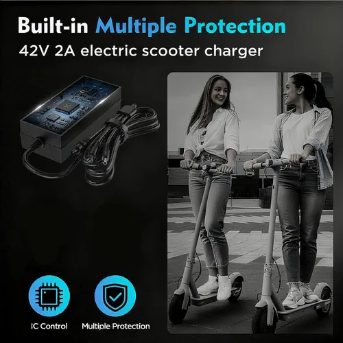Miniatura 5 de EVAPLUS Cargador certificado SGS de 42 V 2 A, 3 enchufes