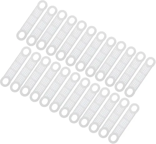 Miniatura 10 de uxcell 100 tiras adhesivas de silicona antideslizantes para colgar ropa para perchas de madera y plástico, color negro (3.94 x 0.47 pulgadas)