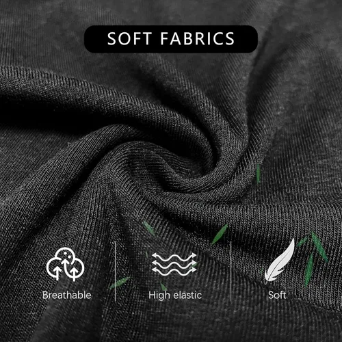 Miniatura 3 de Jimonda Paquete de ropa interior suave para hombre, transpirable, rayón de bambú y fibra de cobre, calzoncillos tipo bóxer con bolsa