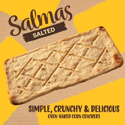 Miniatura 2 de Sanissimo Salmas Saladas, 40 paquetes de 3 Galletas, Galletas de Maíz Horneadas al Horno, Sin Gluten, Sin GMO, Certificadas Kosher