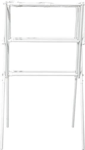 Miniatura 6 de Household Essentials - Tendedero de ropa, plegable, extensible y plegable para lavandería, blanco