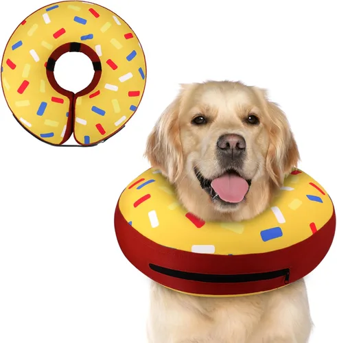 Miniatura 9 de Supet Cono Inflable para Perro para Perros Grandes, Medianos y Pequeños, Collar de Cono Suave para Perros y Gatos, Collar EC para Cuello de Perro