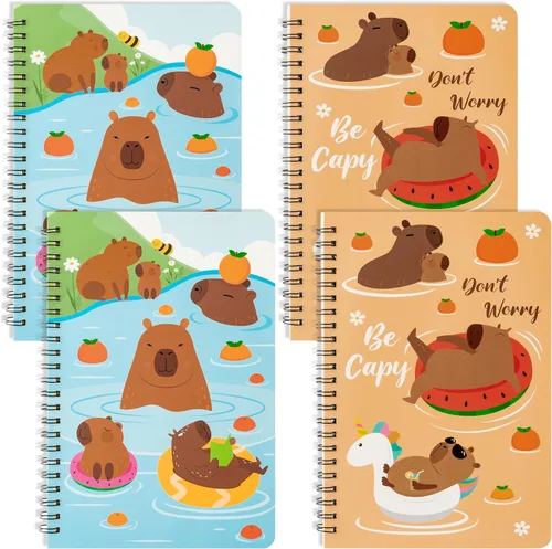 Miniatura 32 de B1ykin Cuadernos en espiral A5, 2 unidades, 50 hojas, 100 páginas, encuadernados con alambre, regalo de agradecimiento al profesor, cuaderno